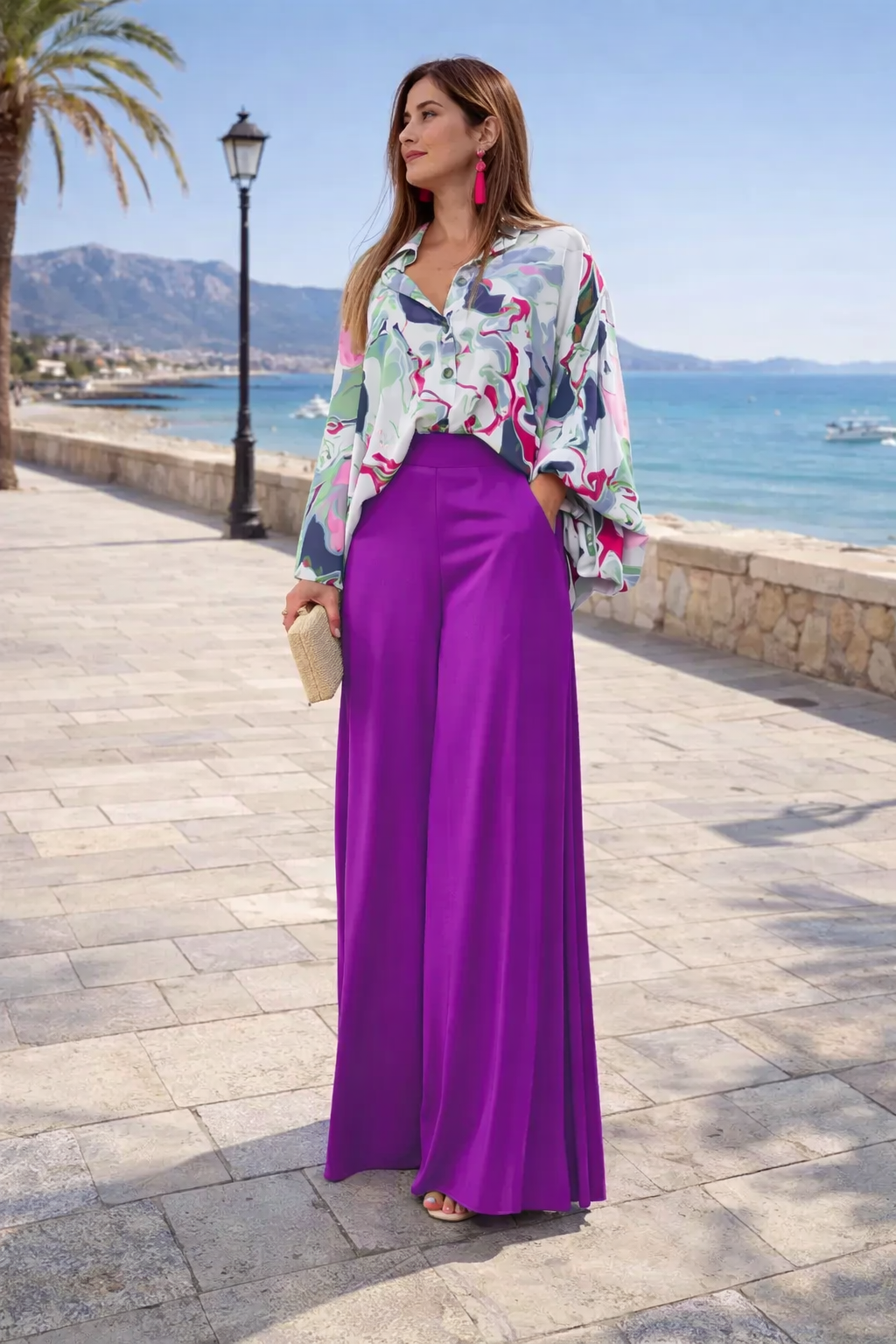 Completo Donna Cardigan Stampa Floreale